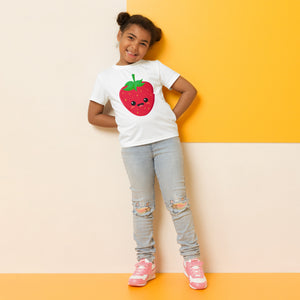 Kids Crew Neck T-Shirt Fruits Veggies
